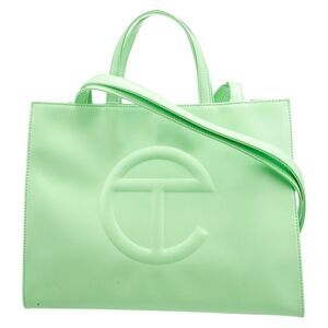 TELFAR•Medium tote double mint green